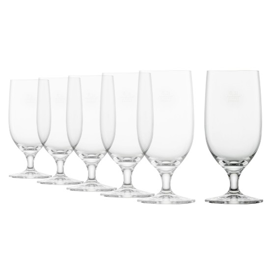 Set 6 Pahare Bere Sticla Cristalina 390ml Mondial Schott Zwiesel