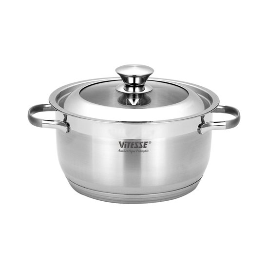 Cratita inox cu capac 18cm/2,4 l - Vitesse