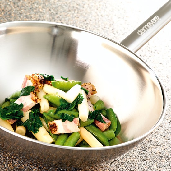 Tigaie wok, inox, 7-Ply, 26cm/2L, "Apollo" - Demeyere