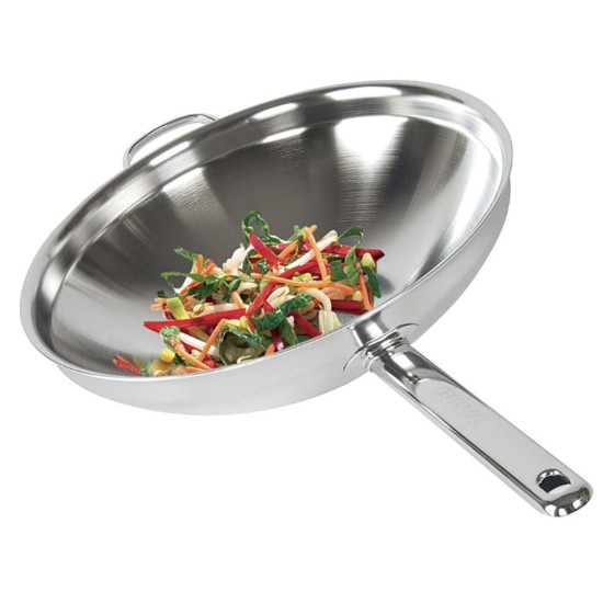 Tigaie wok, inox, 7-Ply, 32 cm/3,5L, "Apollo" - Demeyere