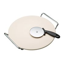 Set preparare si servire pizza, 32 cm, ceramica - Kitchen Craft