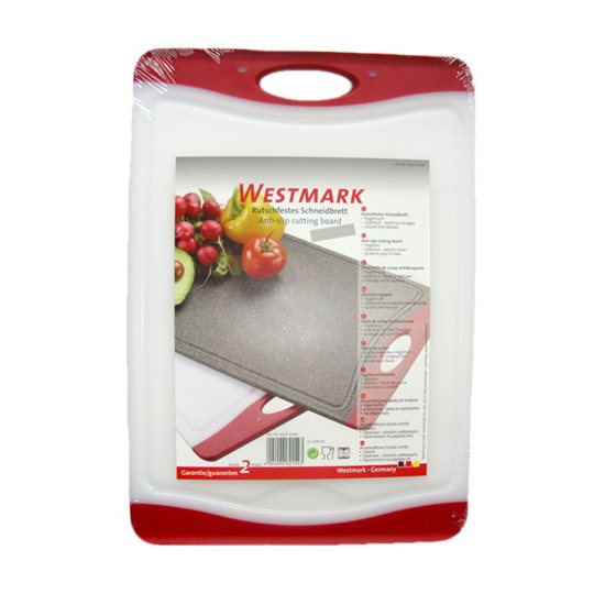 Tocator plastic, 44,5 x 30 cm, grosime 1,4 cm, Alb - Westmark