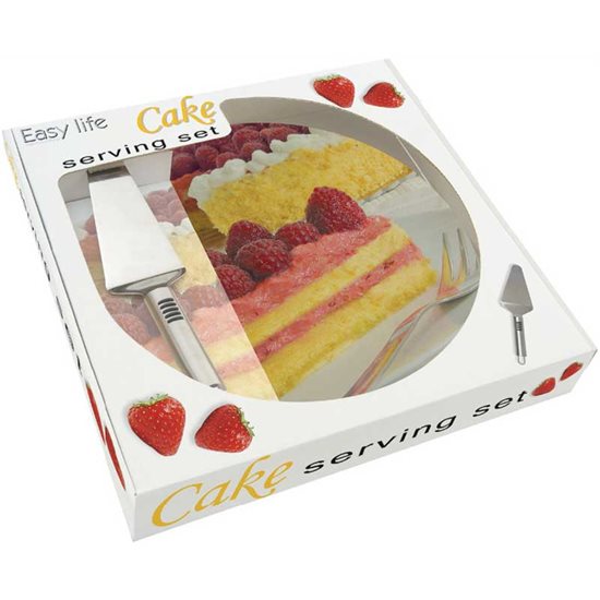 Set platou si paleta tort "Easy Life - Cake", 32 cm - Nuova R2S