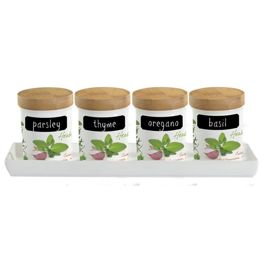 Set portelan condimente 5 piese - Nuova R2S