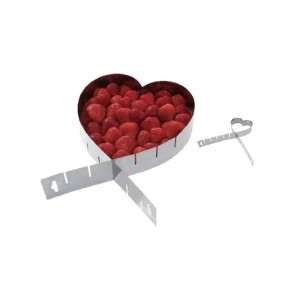 Forma ajustabila prajituri, inima, inox, 12-26 cm - Westmark