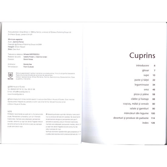 Retete vegetariene in 30 de minute - House of Guides