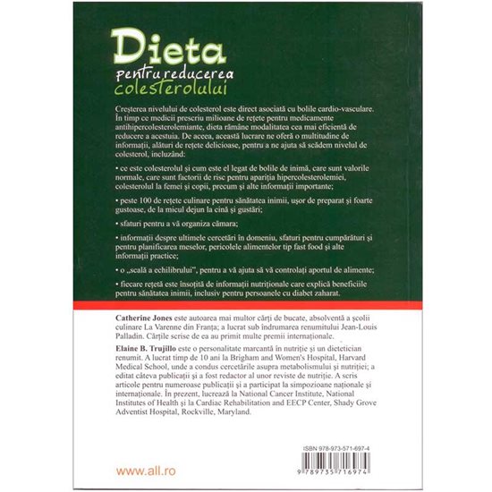 Dieta pentru reducerea colesterolului - Editura ALL