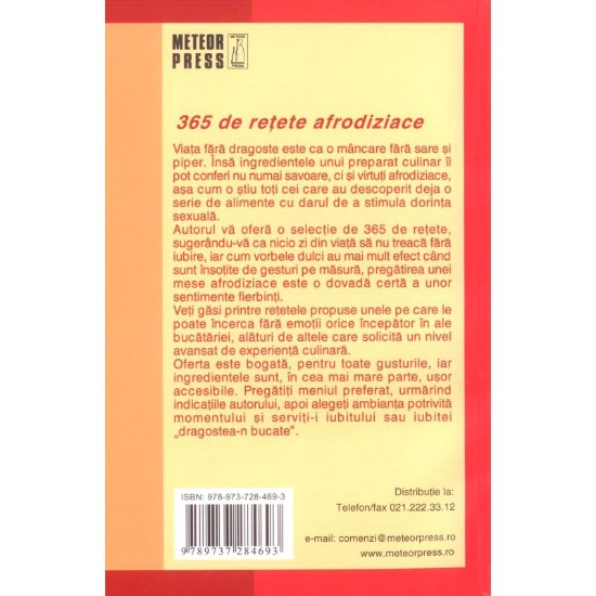 365 de retete afrodiziace - Editura Meteor