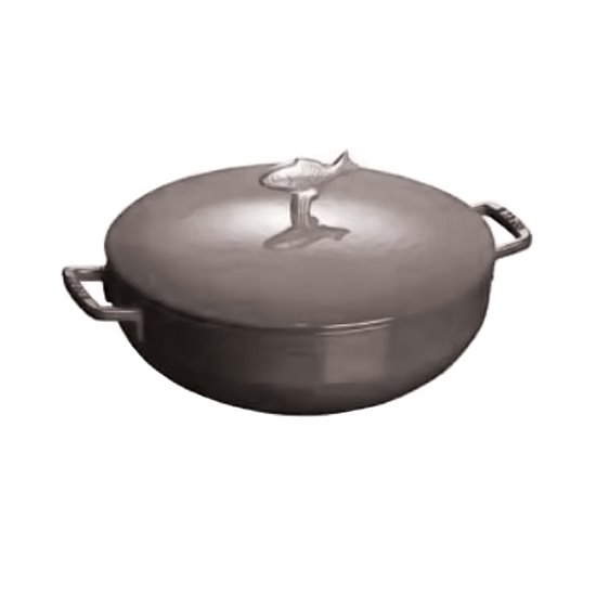 Vas Bouillabaisse 28 cm/4,65 l, Graphite Grey - Staub