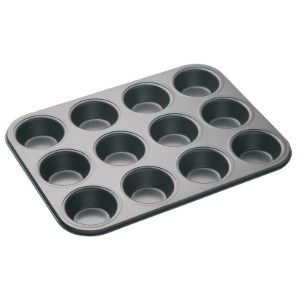 Tava pentru 12 briose, otel, 35 x 27 cm, "MasterClass" - Kitchen Craft