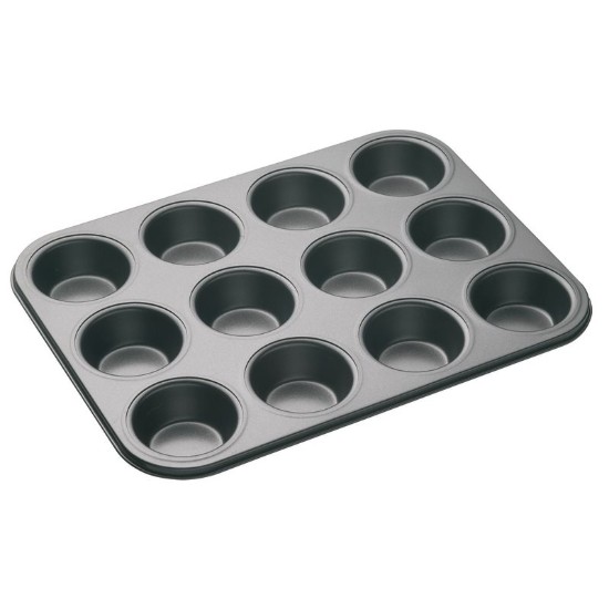 Tava pentru 12 briose, otel, 35 x 27 cm, "MasterClass" - Kitchen Craft