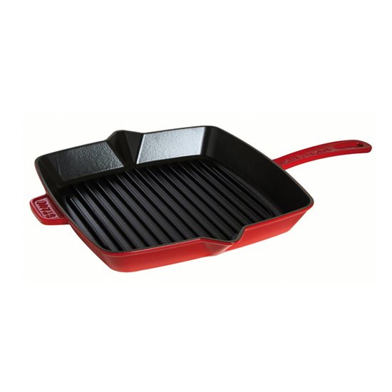 Tigaie grill patrata 30 cm, Cherry - Staub