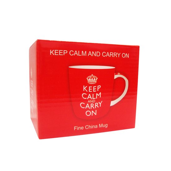 Cana portelan 350 ml "Keep calm and carry on" - Nuova R2S