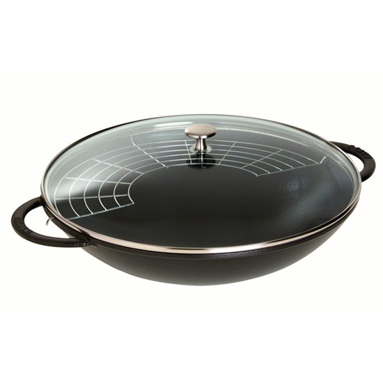 Tigaie wok, fonta, 37cm, Black - Staub