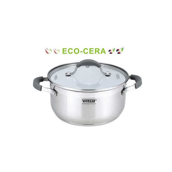 Cratita inox cu capac 18 cm - Vitesse