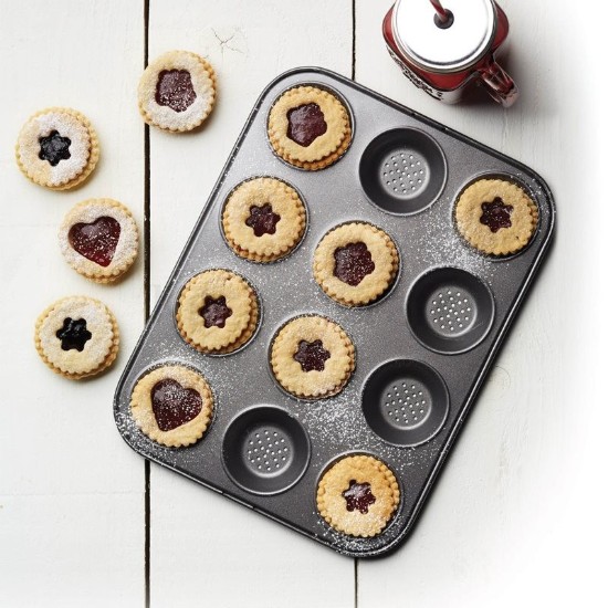 Tava cuptor mini-tarte, 12 compartimente, 32 x 24 cm - MasterClass