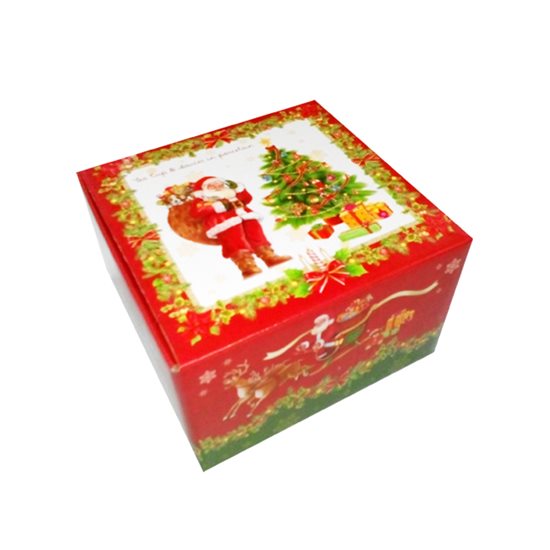 Cana si farfurioara 250 ml "Vintage Christmas", rosu - Nuova R2S