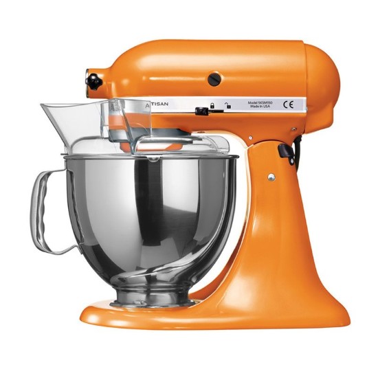 Mixer cu bol 4.8L, Artisan, Model 150, Tangerine - KitchenAid
