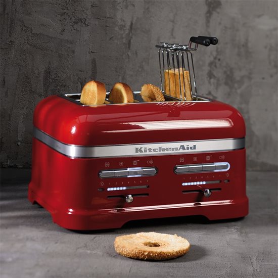 Prajitor de paine 4 sloturi 2500W, Empire Red - KitchenAid