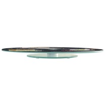 Platou rotativ servire branza, sticla, 32 cm, "World of Cheese" - Easy Life