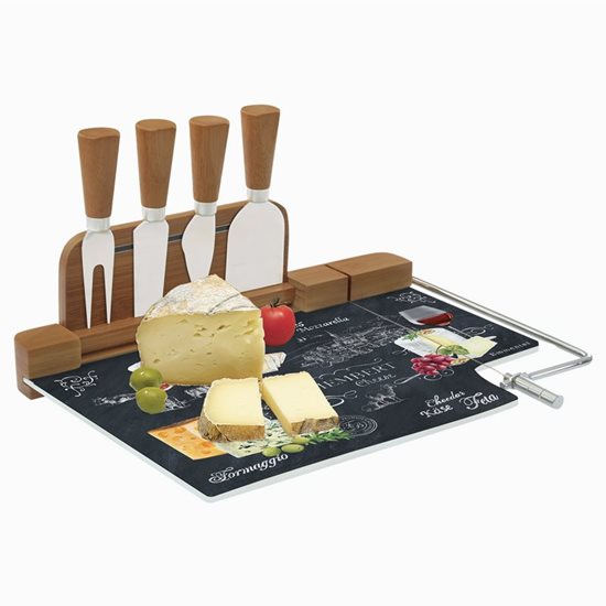 Set servire branzeturi 6 piese "World of cheese" 31,5 x 20 cm - Nuova R2S