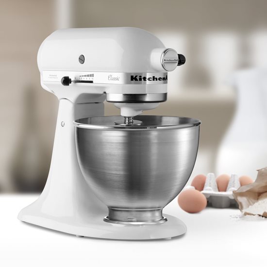 Mixer cu bol 4.3L, Classic,  White - KitchenAid