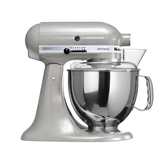 Mixer cu bol 4.8L, Artisan, Model 150, Metallic Chrome - KitchenAid