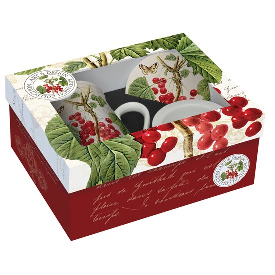 Cana cu capac si infuzor 250 ml, Cherry - Nuova R2S
