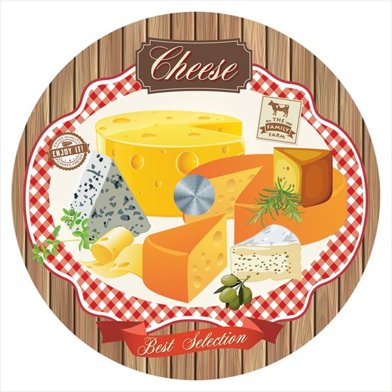 Platou rotativ din sticla 32 cm "Cheese" - Nuova R2S