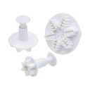 Set decorare fondant, fulgi de zapada, plastic  - Kitchen Craft