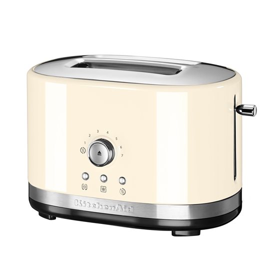 Prajitor de paine 2 sloturi si control manual 1200W, Almond Cream - KitchenAid