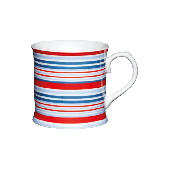 Cana "Red and blue stripes" portelan 400 ml  - Kitchen Craft