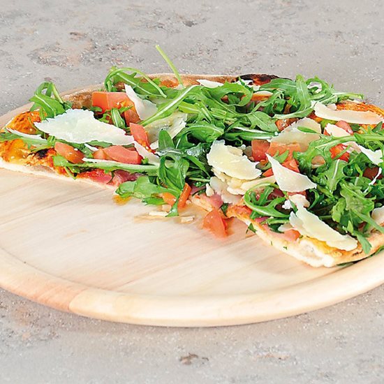 Platou servire pizza 32 cm, arbore de cauciuc - Kesper