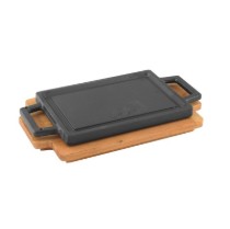 Grill fonta, 22x15 cm, cu suport - LAVA