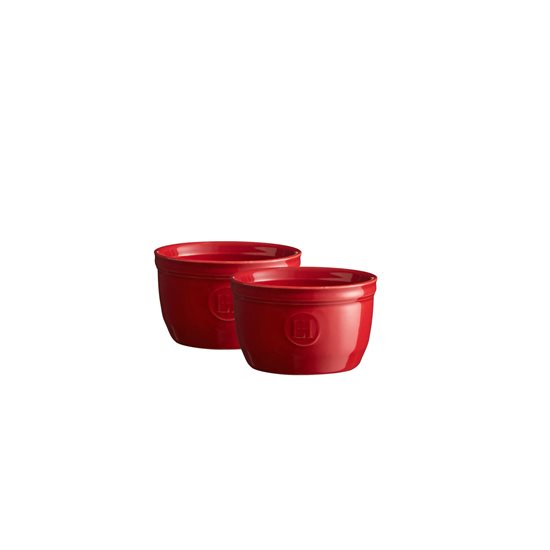 Set 2 boluri ramekin 9 cm, Burgundy - Emile Henry