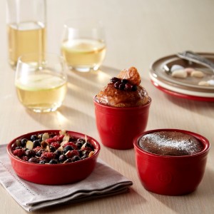 Set 2 boluri ramekin, ceramica, 10cm, Burgundy - Emile Henry