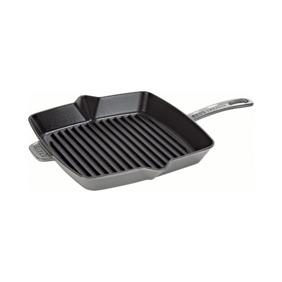 Tigaie grill patrata 26 cm, Graphite Grey - Staub