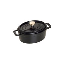 Oala Cocotte ovala, fonta, 15cm/0,6L, Black - Staub