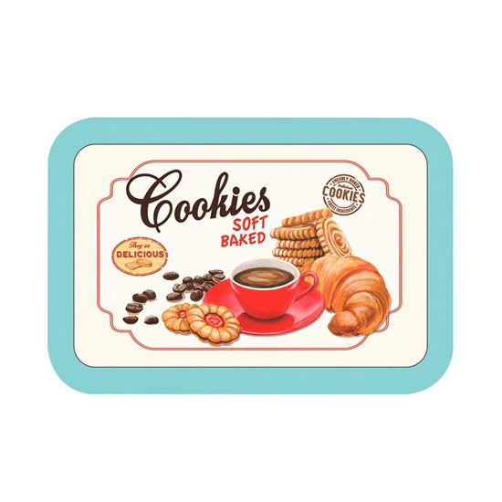 Cutie metalica pentru biscuiti "Cookies" 22 x 14 x 13 cm - Nuova R2S