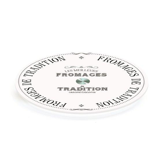 Platou rotativ din sticla 32 cm "Fromages de Tradition" - Nuova R2S