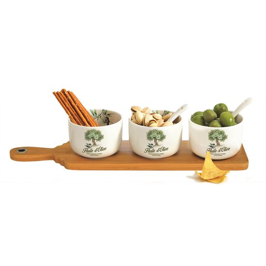 Set servire aperitive 7 piese “Huile d’Olive” - Nuova R2S