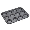 Tava cuptor mini-tarte, 12 compartimente, 32 x 24 cm, 