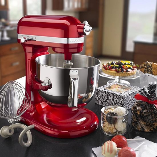 Mixer cu bol 6.9L, Artisan, Model 7580, Candy Apple - KitchenAid