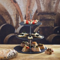 Platou cu 3 niveluri, ardezie, 28,5 x 34, 5 cm - Artesa