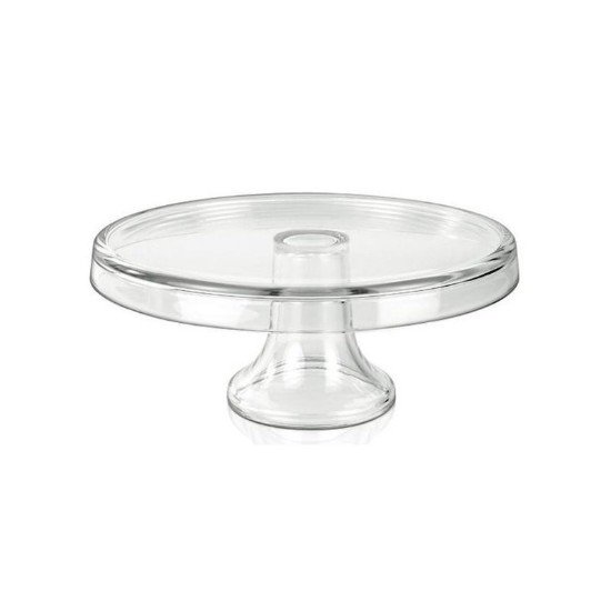 Platou tort cu picior, sticla - Borgonovo