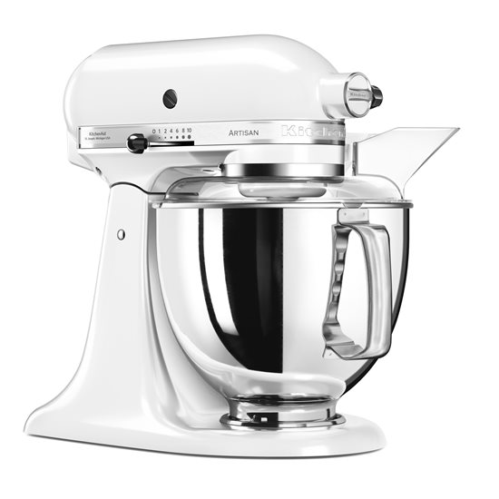 Mixer cu bol 4.8L, Artisan, Model 175, White - KitchenAid