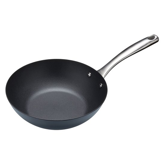 Tigaie wok, otel-carbon, 24,5 cm - Kitchen Craft