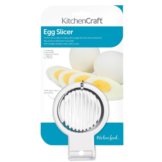Feliator pentru oua, plastic, Alb - Kitchen Craft