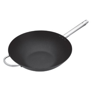 Tigaie wok, otel-carbon, 35,5 cm - MasterClass