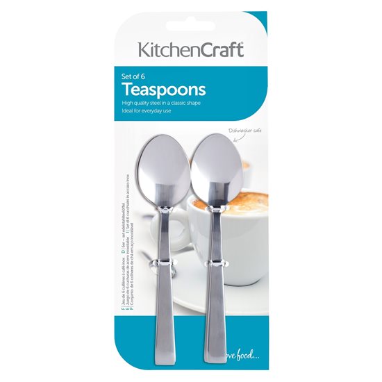 Set 6 lingurite ceai, inox  - Kitchen Craft